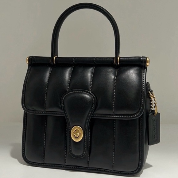 COACH Willis Top Handle 18 With Quilting - Picture 4 of 9